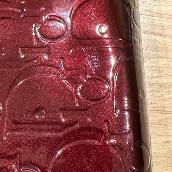 Dior 2009 Bordeaux Patent Leather Trotter Long Zip Wallet Zippy AUTH - Picture 16 of 16